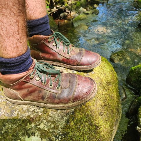 Jim Green African Ranger Barefoot Boot in Hazelnut Veg Retan