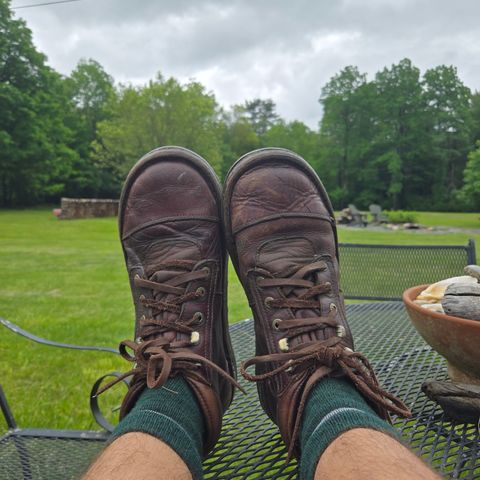 Jim Green African Ranger Barefoot Boot in Hazelnut Veg Retan