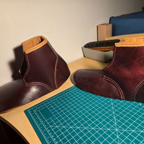 DIY Barefoot Boot in Horween Burgundy Chromexcel