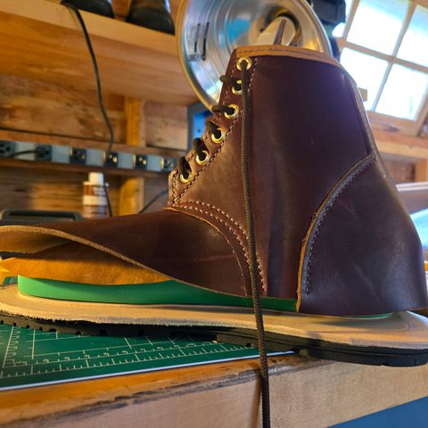 DIY Barefoot Boot in Horween Burgundy Chromexcel