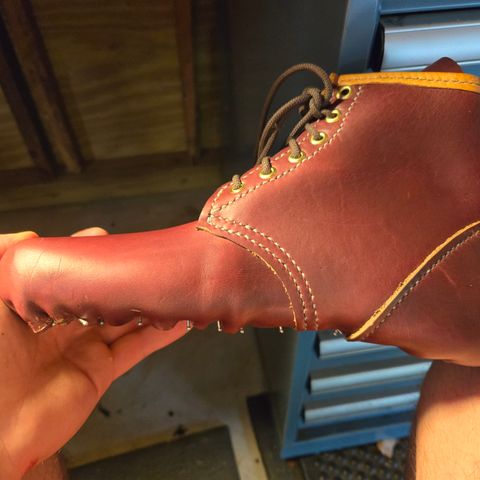DIY Barefoot Boot in Horween Burgundy Chromexcel