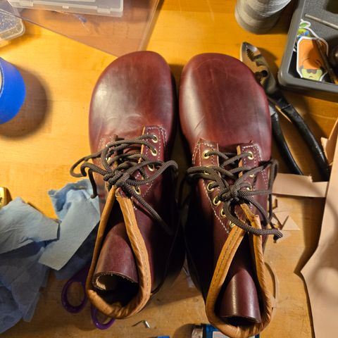 DIY Barefoot Boot in Horween Burgundy Chromexcel