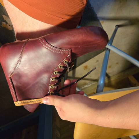 DIY Barefoot Boot in Horween Burgundy Chromexcel