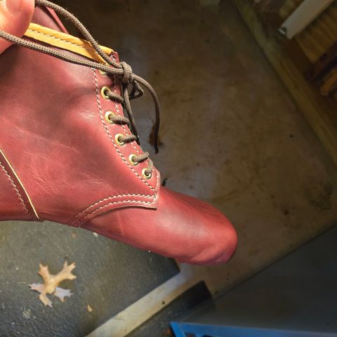 DIY Barefoot Boot in Horween Burgundy Chromexcel