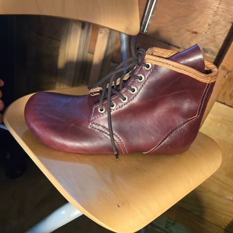DIY Barefoot Boot in Horween Burgundy Chromexcel