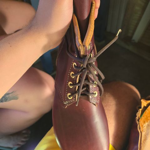 DIY Barefoot Boot in Horween Burgundy Chromexcel