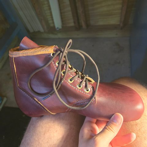 DIY Barefoot Boot in Horween Burgundy Chromexcel