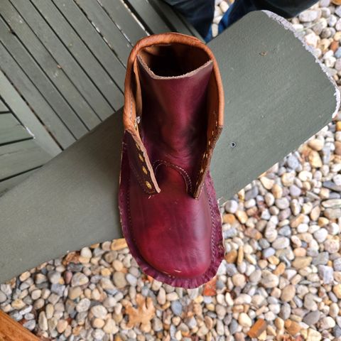 DIY Barefoot Boot in Horween Burgundy Chromexcel