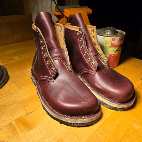 DIY Barefoot Boot in Horween Burgundy Chromexcel