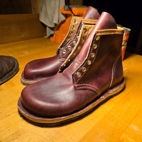 DIY Barefoot Boot in Horween Burgundy Chromexcel