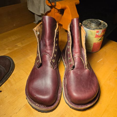 DIY Barefoot Boot in Horween Burgundy Chromexcel