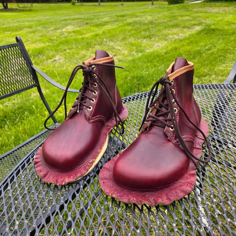DIY Barefoot Boot in Horween Burgundy Chromexcel