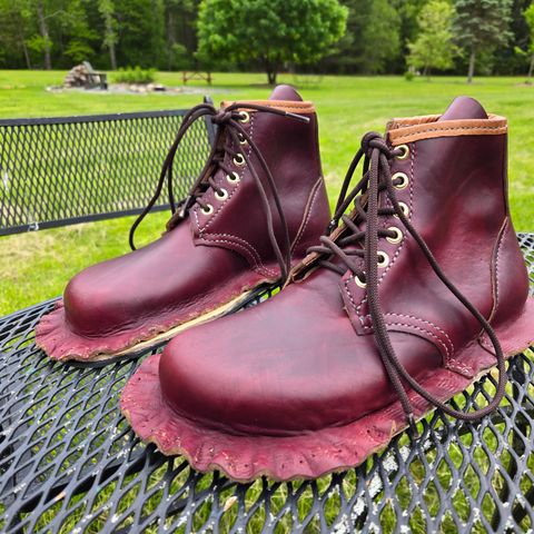 DIY Barefoot Boot in Horween Burgundy Chromexcel