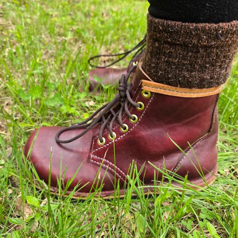 DIY Barefoot Boot in Horween Burgundy Chromexcel