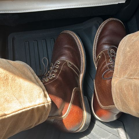 Craft & Glory Prototype Service Boot in Horween Cinnamon Waxed Flesh