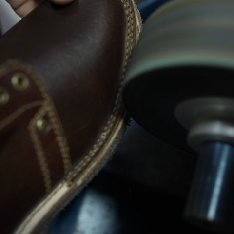 Craft & Glory Prototype Service Boot in Horween Cinnamon Waxed Flesh
