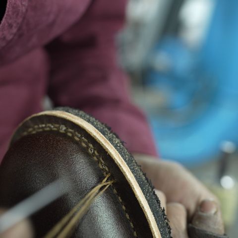 Craft & Glory Prototype Service Boot in Horween Cinnamon Waxed Flesh