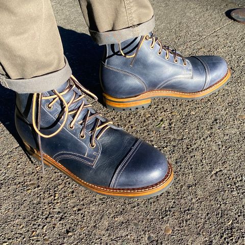 Truman Cap Toe Boot in Seidel Ink Cheaha