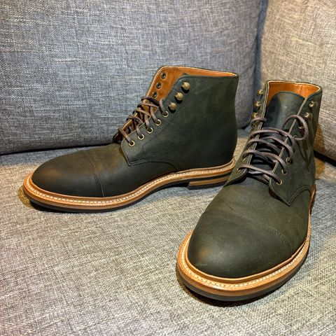 Grant Stone Cap Toe Boot in C.F. Stead Forest Kudu