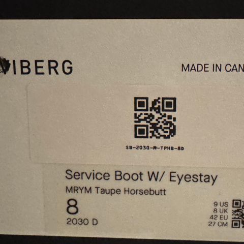 Viberg Service Boot BCT in Maryam Taupe TPR Horsebutt