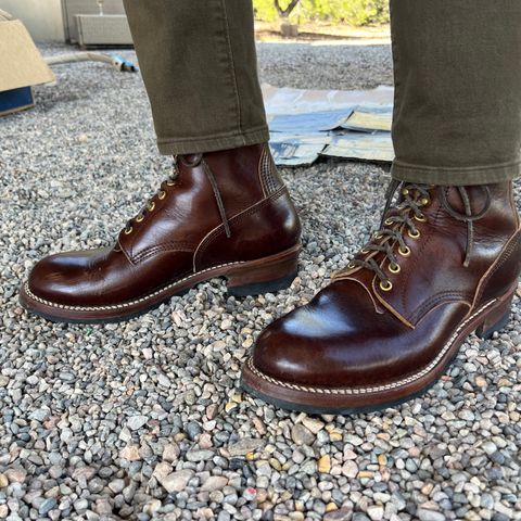 John Lofgren Steel Gang Boots in Dark Brown Shinki Horsebutt