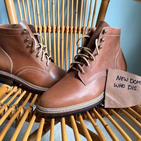 Junkard SC Plain Toe in Rocado Unglazed Natural Shell Cordovan