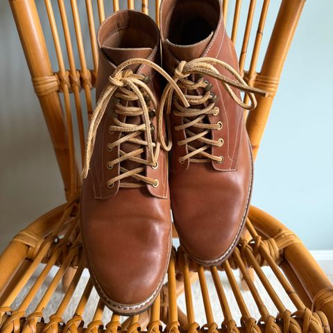 Junkard SC Plain Toe in Rocado Unglazed Natural Shell Cordovan