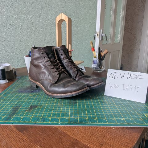 Red Wing Merchant in S.B. Foot Ebony Harness