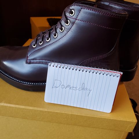 TXTURE Txture / Pacific boots in Red Wine Pull Up (local)