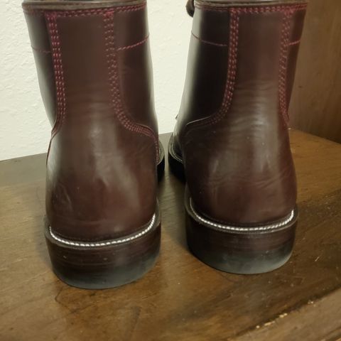 TXTURE Txture / Pacific boots in Red Wine Pull Up (local)