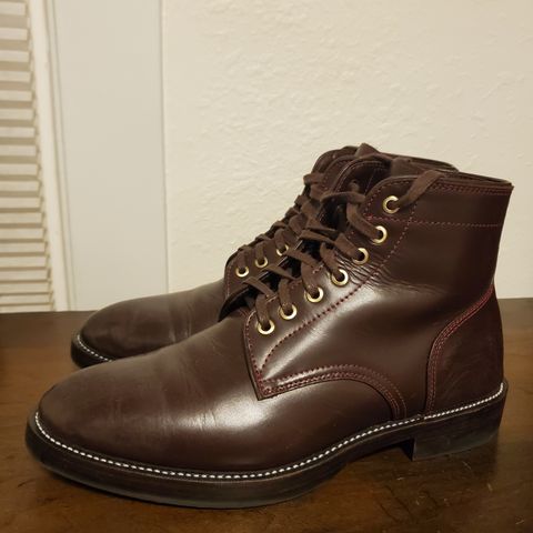 TXTURE Txture / Pacific boots in Red Wine Pull Up (local)