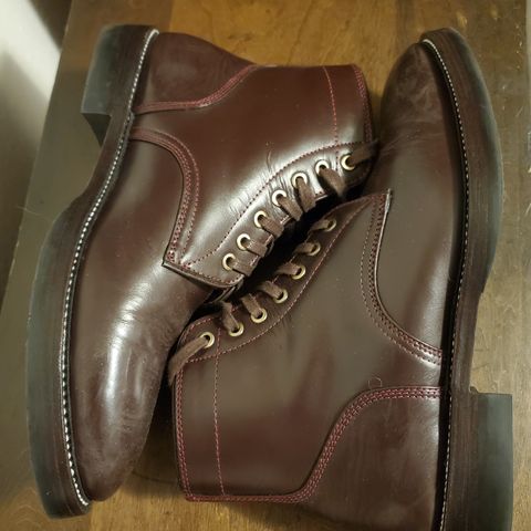 TXTURE Txture / Pacific boots in Red Wine Pull Up (local)