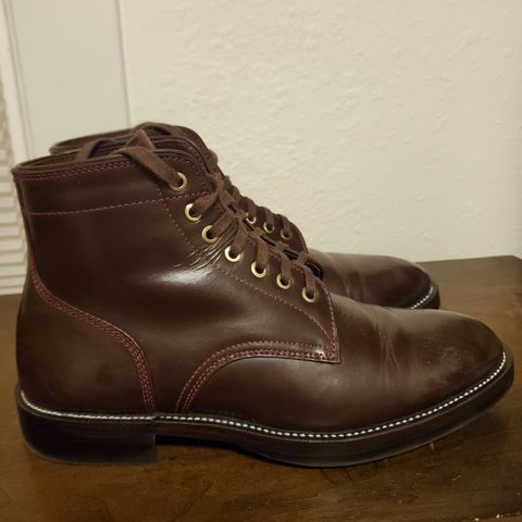 TXTURE Txture / Pacific boots in Red Wine Pull Up (local)