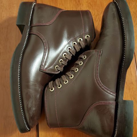 TXTURE Txture / Pacific boots in Red Wine Pull Up (local)