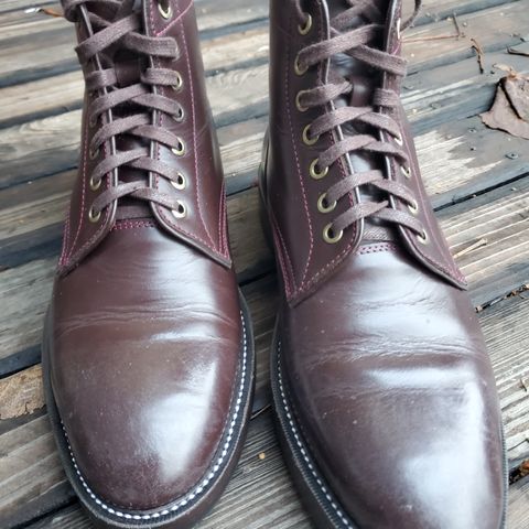 TXTURE Txture / Pacific boots in Red Wine Pull Up (local)