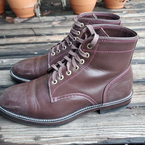 TXTURE Txture / Pacific boots in Red Wine Pull Up (local)