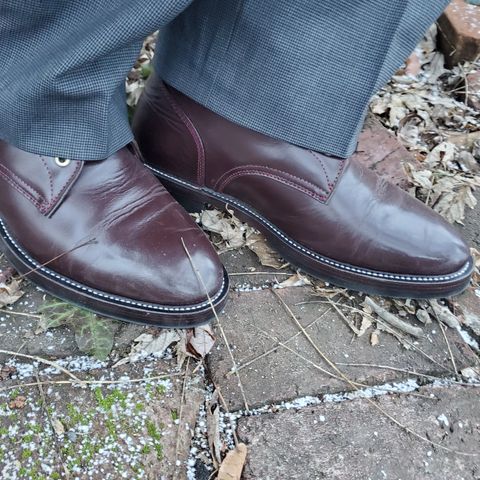TXTURE Txture / Pacific boots in Red Wine Pull Up (local)