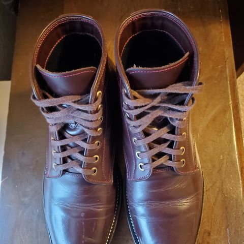 TXTURE Txture / Pacific boots in Red Wine Pull Up (local)