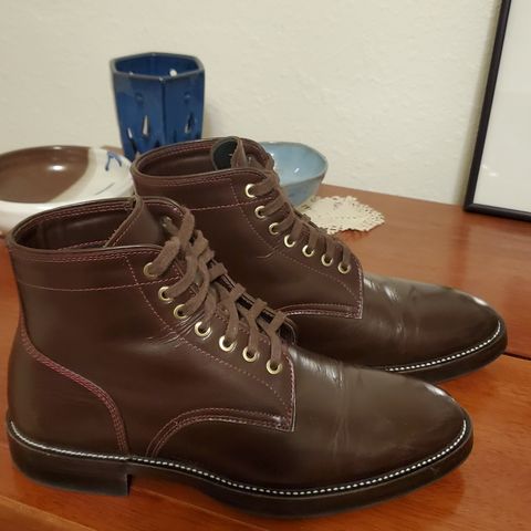 TXTURE Txture / Pacific boots in Red Wine Pull Up (local)
