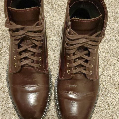 TXTURE Txture / Pacific boots in Red Wine Pull Up (local)