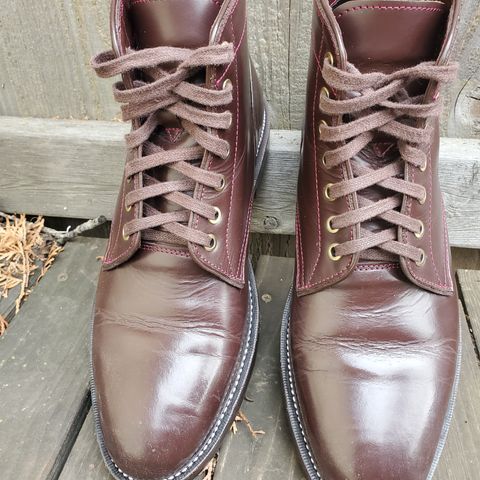 TXTURE Txture / Pacific boots in Red Wine Pull Up (local)