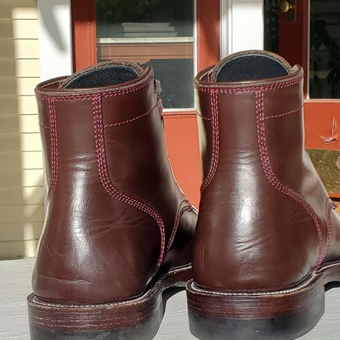 TXTURE Txture / Pacific boots in Red Wine Pull Up (local)