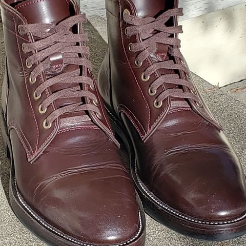 TXTURE Txture / Pacific boots in Red Wine Pull Up (local)