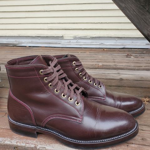 TXTURE Txture / Pacific boots in Red Wine Pull Up (local)