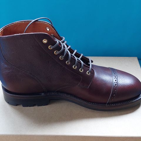 Grant Stone Garrison Boot in C.F. Stead Crimson Classic Kudu