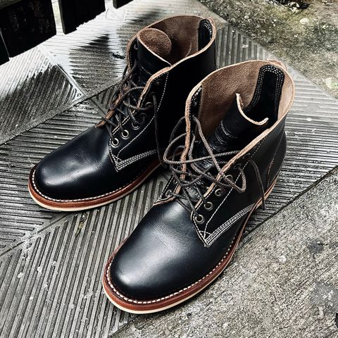 Willie's Handmade Boots Boondocker in Horween Black Chromexcel