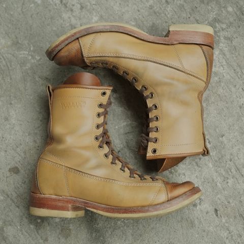 Willie's Handmade Boots Monkey Boot in Horween Natural Latigo & Latigo GBS – Light Natural
