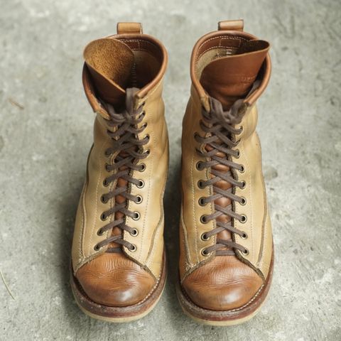 Willie's Handmade Boots Monkey Boot in Horween Natural Latigo & Latigo GBS – Light Natural