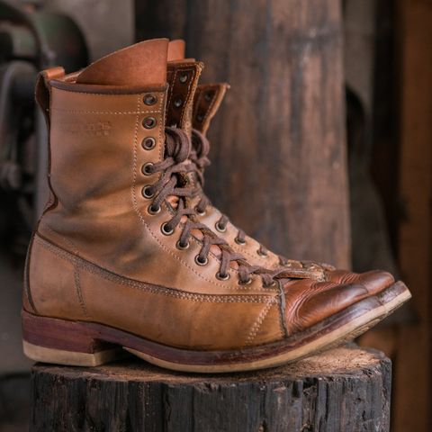 Willie's Handmade Boots Monkey Boot in Horween Natural Latigo & Latigo GBS – Light Natural