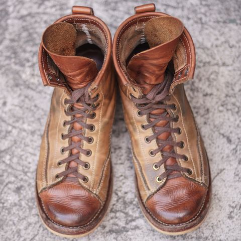 Willie's Handmade Boots Monkey Boot in Horween Natural Latigo & Latigo GBS – Light Natural